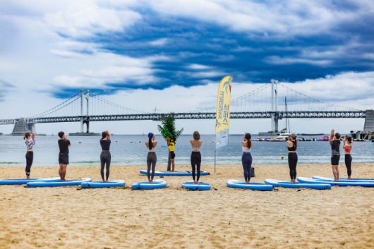 SUP요가. / 한국관광공사 제공