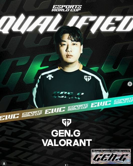 젠지 발로란트 팀. /EWC