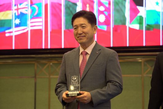 서인택 한국글로벌피스재단 이사장이 AWMUN 2025에 참석하고 있다. /글로벌피스재단 제공