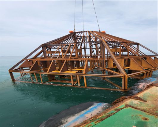 인공어초 시설 설치 작업/인천시