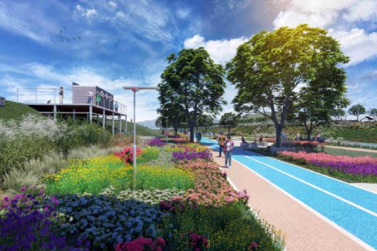 포천천 블루웨이 보행로 조감도./포천시