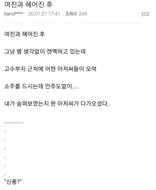 글 캡쳐 형식의 짤
