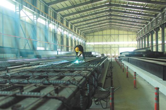 ㈜에스앤씨산업 공장 현장 사진.