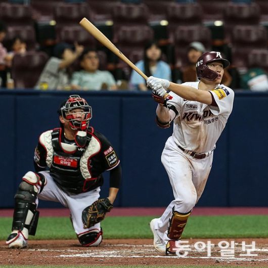 3회말 3점 홈런을 날린 키움 임병욱. 키움 제공