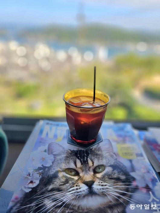 오노미치 센코지산 중턱에 있는 카페.