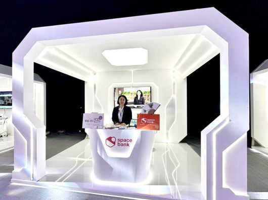 GIITS 2023에 마련된 스페이스뱅크 부스 / 출처=스페이스뱅크