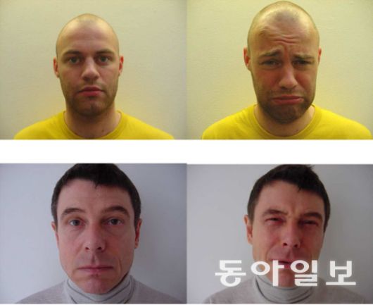 직장에서 눈물을 흘리는 남녀에 관한 인식 연구에서 사용된 남성들의 사진. 유럽 사회심리학회지