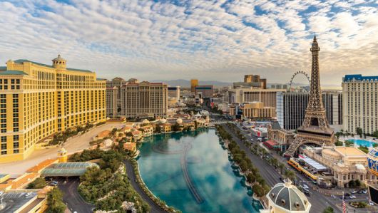 미국 라스베이거스 도심. 큐브밸리 제공