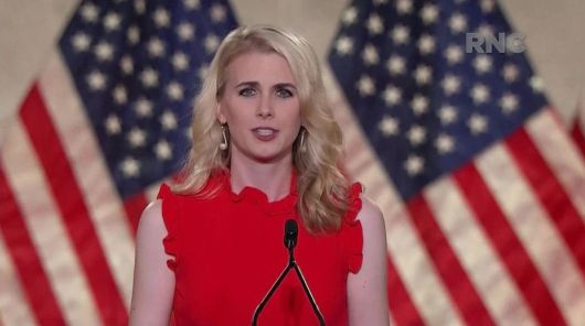 2020년 공화당 전당대회에서 연설하는 하프. 사진 출처 공화당 전당대회 유튜브