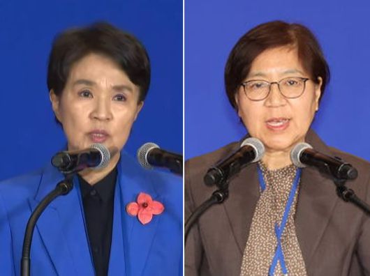 강금실 전 법무부 장관, 정은경 전 질병관리청장. 채널A·뉴시스