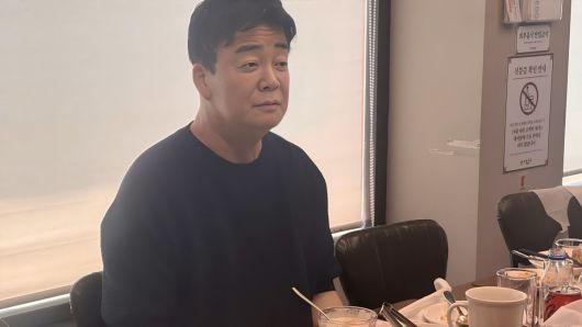 더본코리아 기자간담회에 참석한 백종원 대표. 윤우열 기자 cloudancer@donga.com