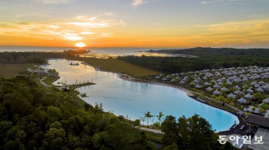 인도네시아 빈탄리조트 트레저베이. 동남아시아 최대의 인공 해수 석호다.