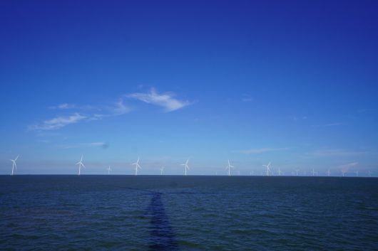 베트남 남부 티엔장성의 탄푸동 해상풍력 발전 단지. SK이노베이션 E&S 제공