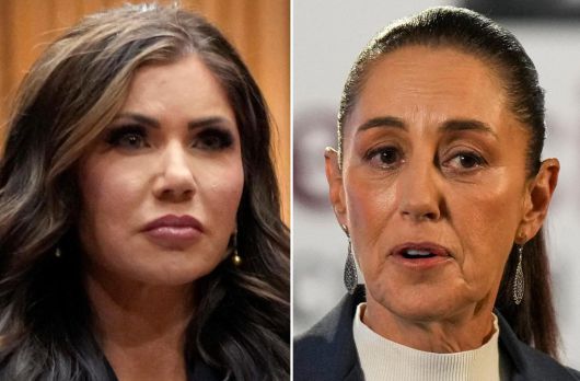 놈 장관(왼쪽), 셰인바움 대통령