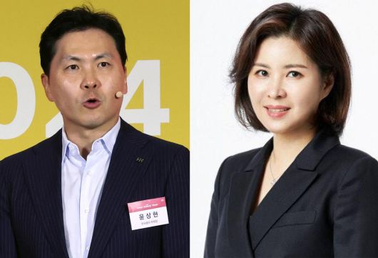 윤상현 콜마홀딩스 부회장(왼쪽), 윤여원 콜마비앤에이치 대표.