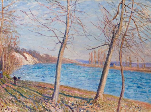 알프레드 시슬레 ‘브뇌 강가’. Alfred Sisley, Riverside at Veneux, oil on canvas, 1881, 59 x 79 cmJohannesburg Art Gallery, Johannesburg