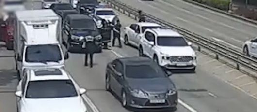 체포되는 운전자. 의정부경찰서 제공
