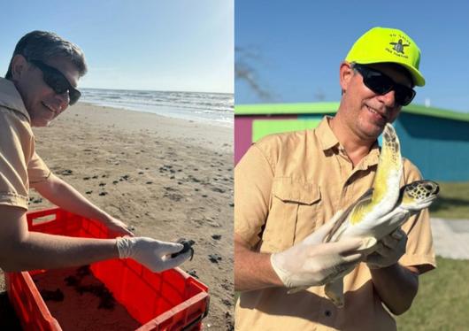 스페이스X 로켓 발사 이후 멕시코 바그다드 해변에 파편이 쏟아지며, 멸종위기 바다거북의 서식지가 훼손됐다. 환경단체는 500m 구간에서만 1톤 넘는 잔해를 수거했고, 최소 300마리의 새끼 거북이 폐사한 것으로 추정했다. (사진=Jesus Elias Ibarra Rodriguez 캡처)