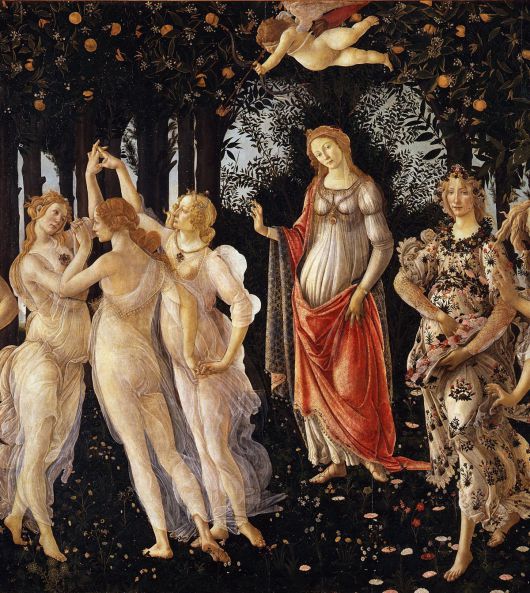 산드로 보티첼리가 15세기에 그린 작품 ‘프리마베라’. 사진 출처 위키피디아.