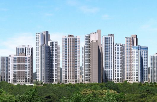 경기 안양시 만안구 안양동 398-32번지 일대에 들어서는 안양자이 헤리티온 투시도. GS건설 제공