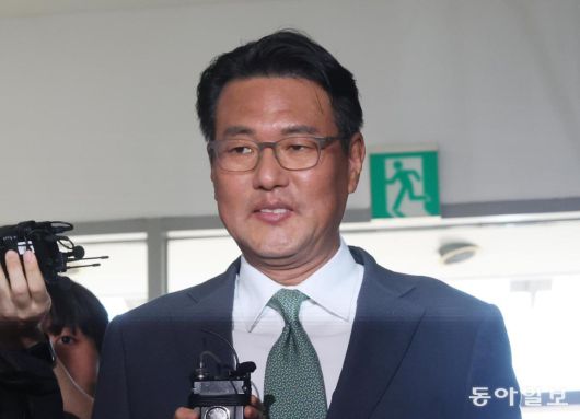 김태효, 특검 출석 김태효 전 국가안보실 1차장이 11일 서울 서초구에 있는 채 상병 사건 특별검사팀 사무실에 출석하고 있다. 장승윤 기자 tomato99@donga.com