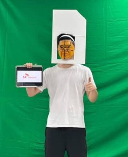 SK텔레콤 유심칩 사태를 패러디한 학생. 의정부고 학생자치회 인스타그램.