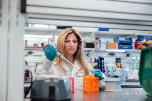 IBM과 제약사 모더나(Moderna)가 최근 양자 시뮬레이션을 통해 단백질 구조 예측을 연구하는 모습. IBM 제공