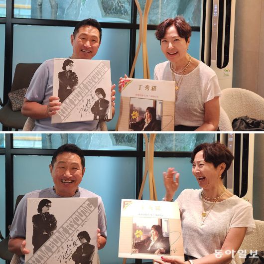 “지금 봐도 촌스럽지 않은 우리 첫 앨범이네. 우리, 목소리는 관리하자. 라이브에서 음 이탈 나더라도. 어때? 옛날 바람바람바람 노래 괜찮지, 수라야? 하하.” 유재영 기자 elegant@donga.com