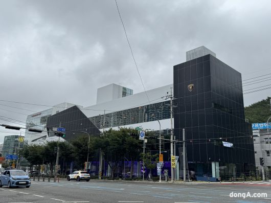 람보르기니 부산 전경.