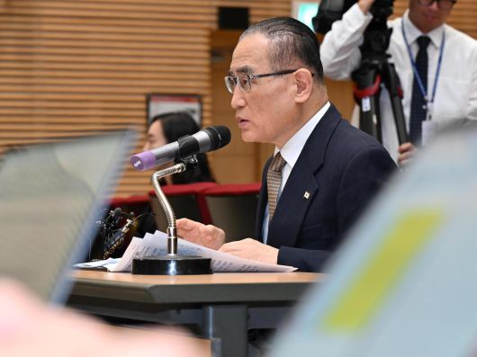 위성락 대통령실 국가안보실장 12일 용산대통령실에서 한국인 구금 사태와 관련된 기자간담회를 열고 모두발언을 하고 있다. 대통령실사진기자단 2025.09.12