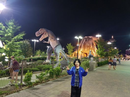 2020년 미국에 초청받아 통일 교육을 진행하던 최 씨가 캐나다를 방문해 공원을 찾았다.