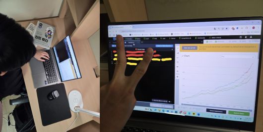 퀀트 투자를 위해 알고리즘을 작성하는 김민겸 학생. (사진=김민겸 씨 제공)