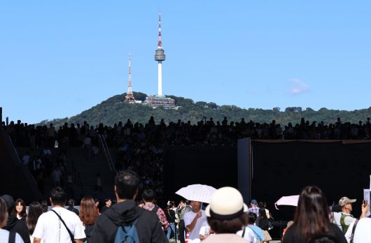 추석연휴 엿새째인 8일 서울 용산구 국립중앙박물관이 방문객들로 북적이고 있다. 2025.10.8 (서울=뉴스1)