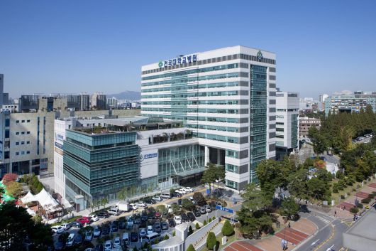 올해 새 병원 개원 20주년을 맞은 서울 광진구 화양동 건국대병원 전경. 건국대병원 제공