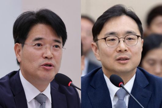 (왼쪽부터) 박재억 수원지검장, 송강 광주고검장.