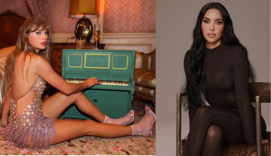 테일러 스위프트(왼쪽)와 킴 카다시안. 스위프트는 포브스 ‘세계 영향력 여성 100인’에서 21위, 카다시안은 71위에 올랐다. SNS 갈무리