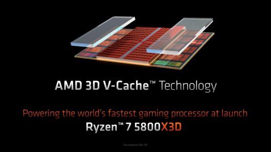 CPU 다이 위에 추가 캐시를 적층하는 AMD 3D V-캐시 기술