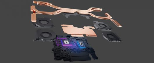 이 노트북에는 ‘Cryo-tech’라는 이름의 발열 제어 솔루션이 적용됐다.
