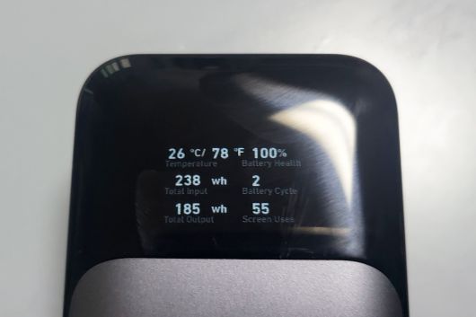 제품 온도와 배터리 상태, 배터리 사이클도 확인할 수 있다.
