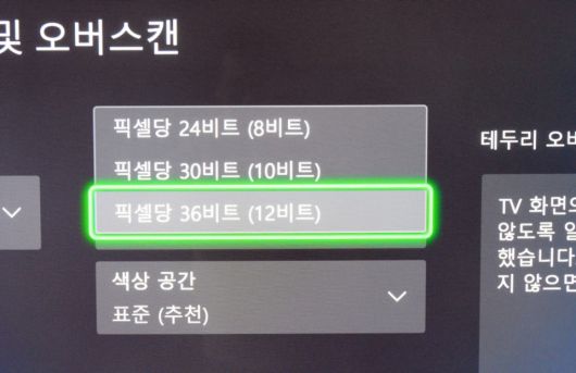 12비트 색역을 지원한다.