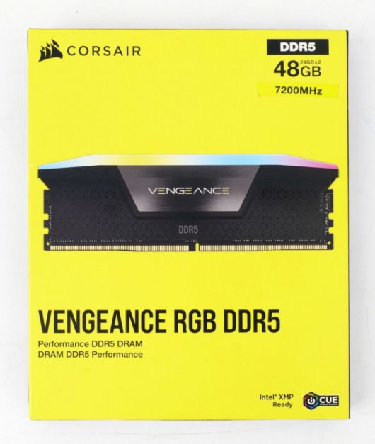 메모리는 커세어 VENGEANCE DDR5 7200MHz CL36 48GB (24GB x2)로 강력한 성능을 지닌 DDR5 메모리다.