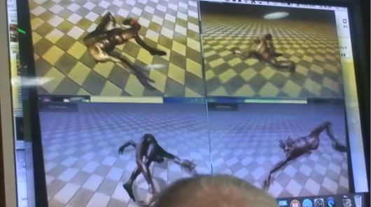 ‘NHK 스페셜: 끝나지 않는 사람, 미야자키 하야오’ 중 카와카미 회장이 준비한 CG 영상 장면