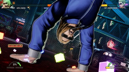 이상한 동작을 사용하는 살바토레.