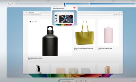 마이크로 소프트의 리콜 기능 예시. 사진=마이크로소프트 캡처