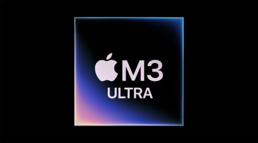 애플의 M3 Ultra 칩. 사진=애플