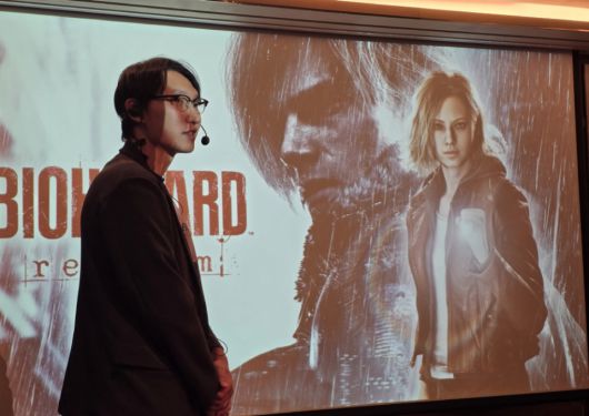 ‘쿠마자와 마사토’ 프로듀서가 ‘바이오하자드 레퀴엠’에 대해 직접 설명하고 시연을 진행했다.