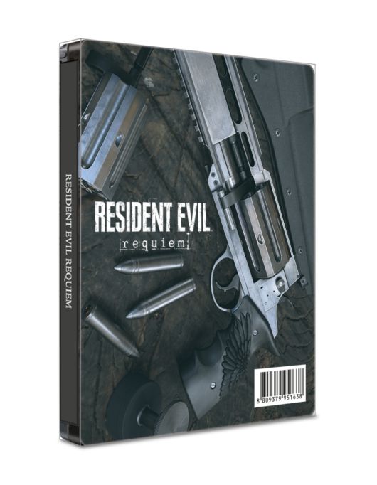 ‘바이오하자드 레퀴엠’ SteelBook. ※ 위에서 부터 PlayStation 5 / Nintendo Switch 2 / PC(Steam). (이미지 출처 : 게임피아 제공)