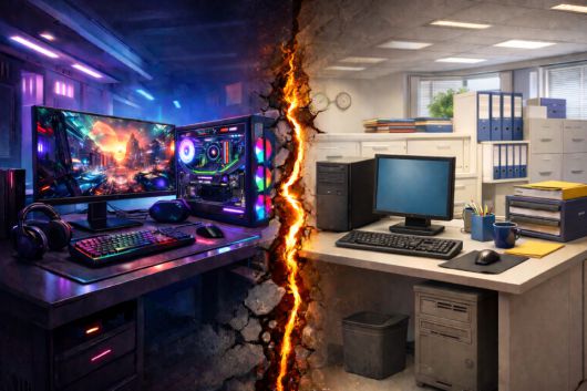 PC 시장이 양극화될 가능성이 있다. (이미지 출처 : ChatGPT 생성)