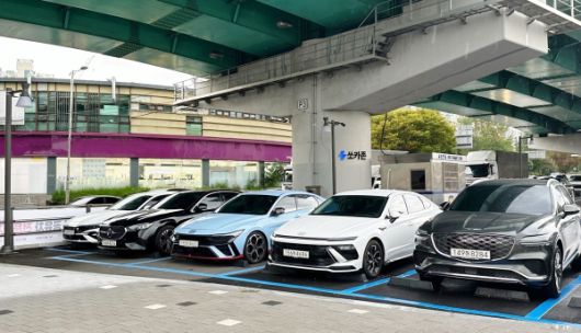 울산에 위치한 쏘카 전용 주차장. 사진=쏘카