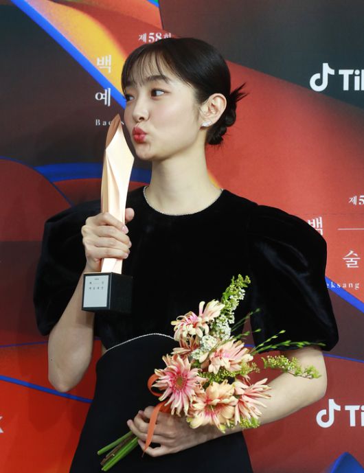 TV 부문 여자 신인연기상의 김혜준. 사진=백상예술대상 특별취재반